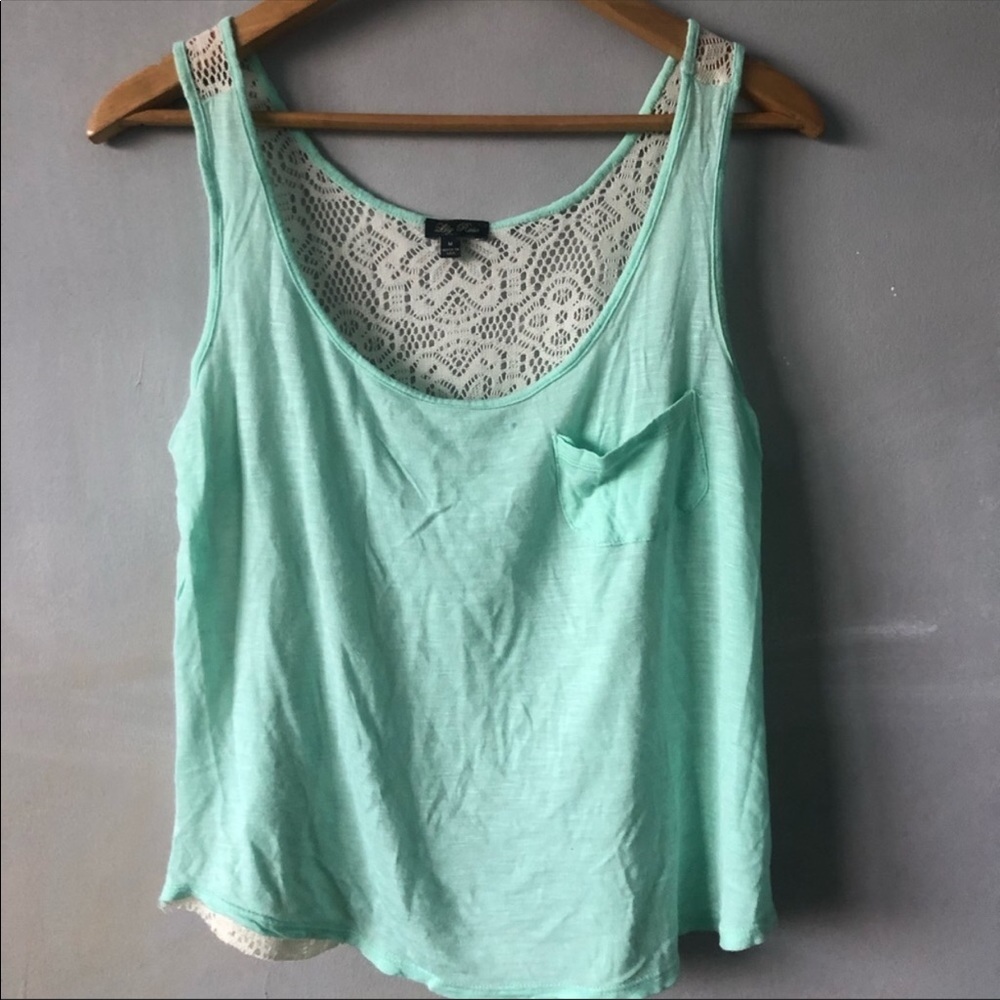 mesh back loose fitting tank top